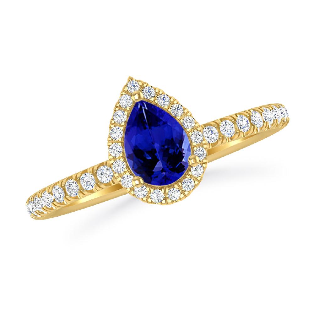 Yellow Gold - Tanzanite