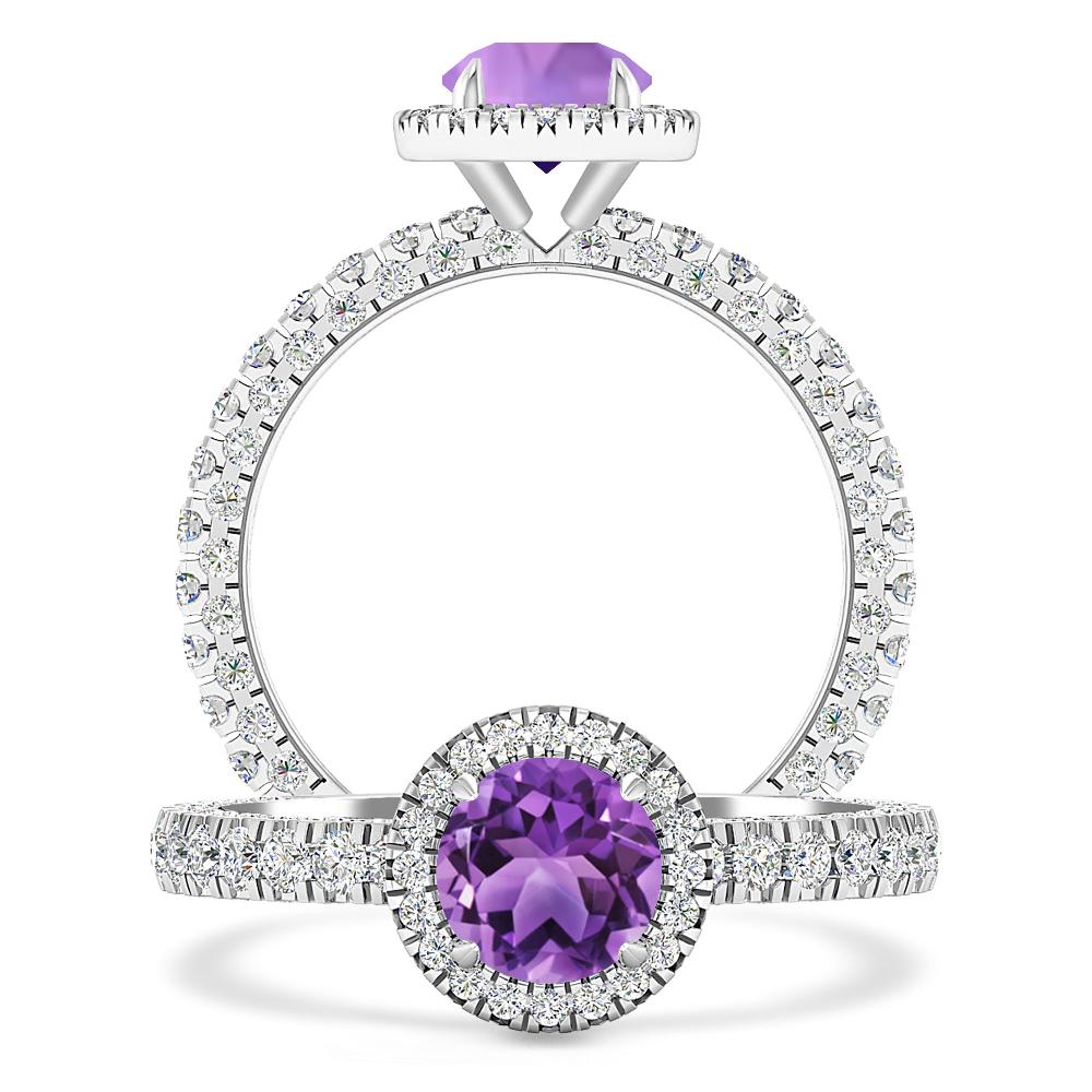 White Gold - Amethyst