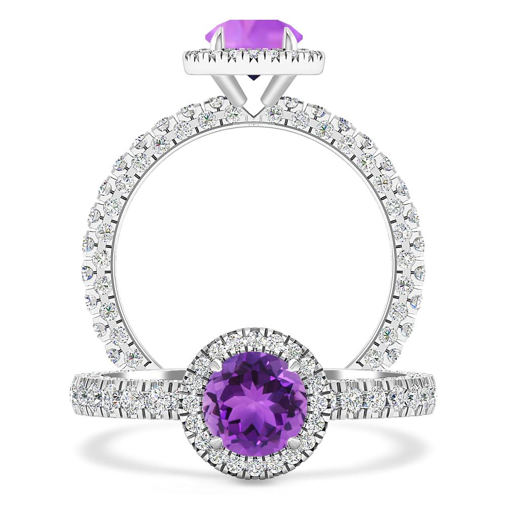 White Gold - Amethyst