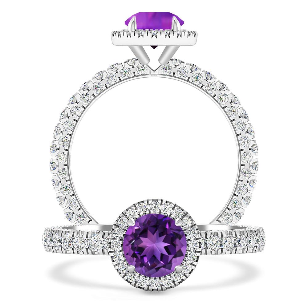 White Gold - Amethyst