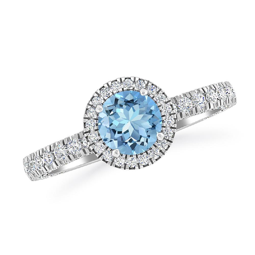 White Gold - Aquamarine