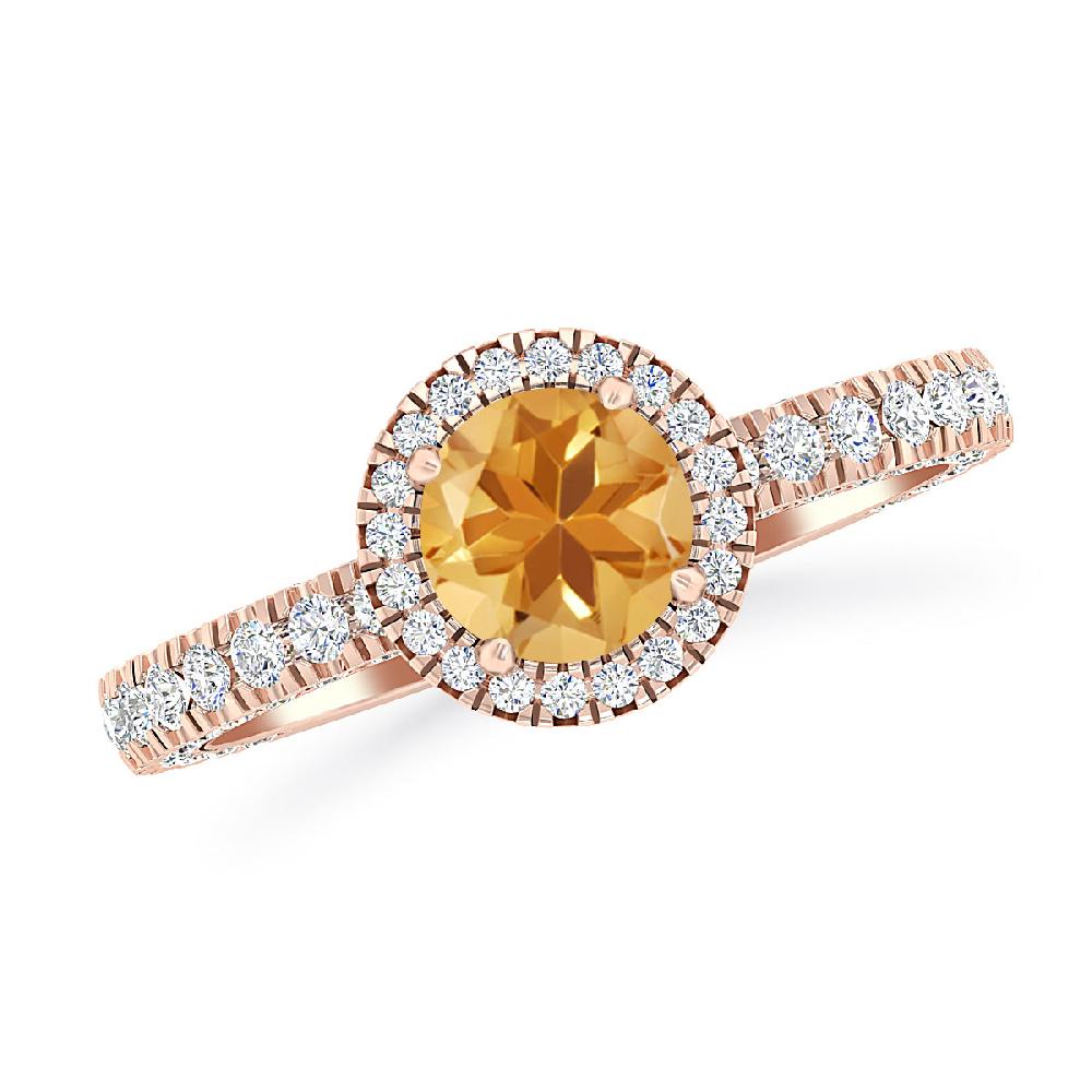 Rose Gold - Citrine