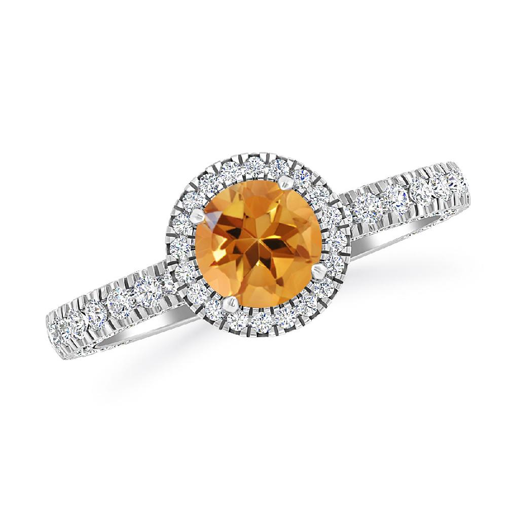 White Gold - Citrine