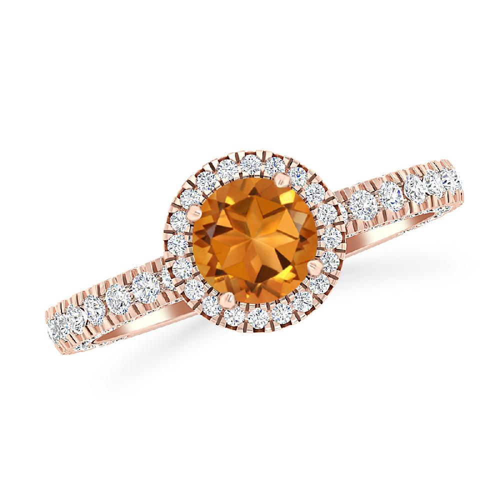 Rose Gold - Citrine