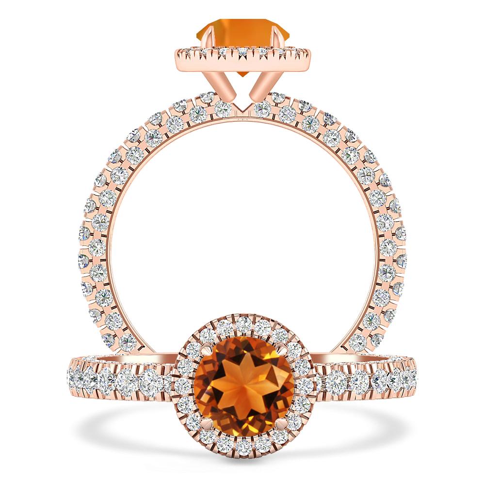 Rose Gold - Citrine