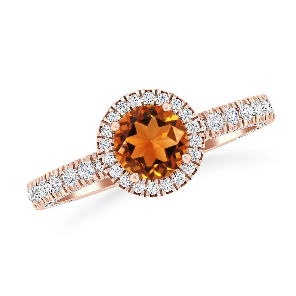 Rose Gold - Citrine