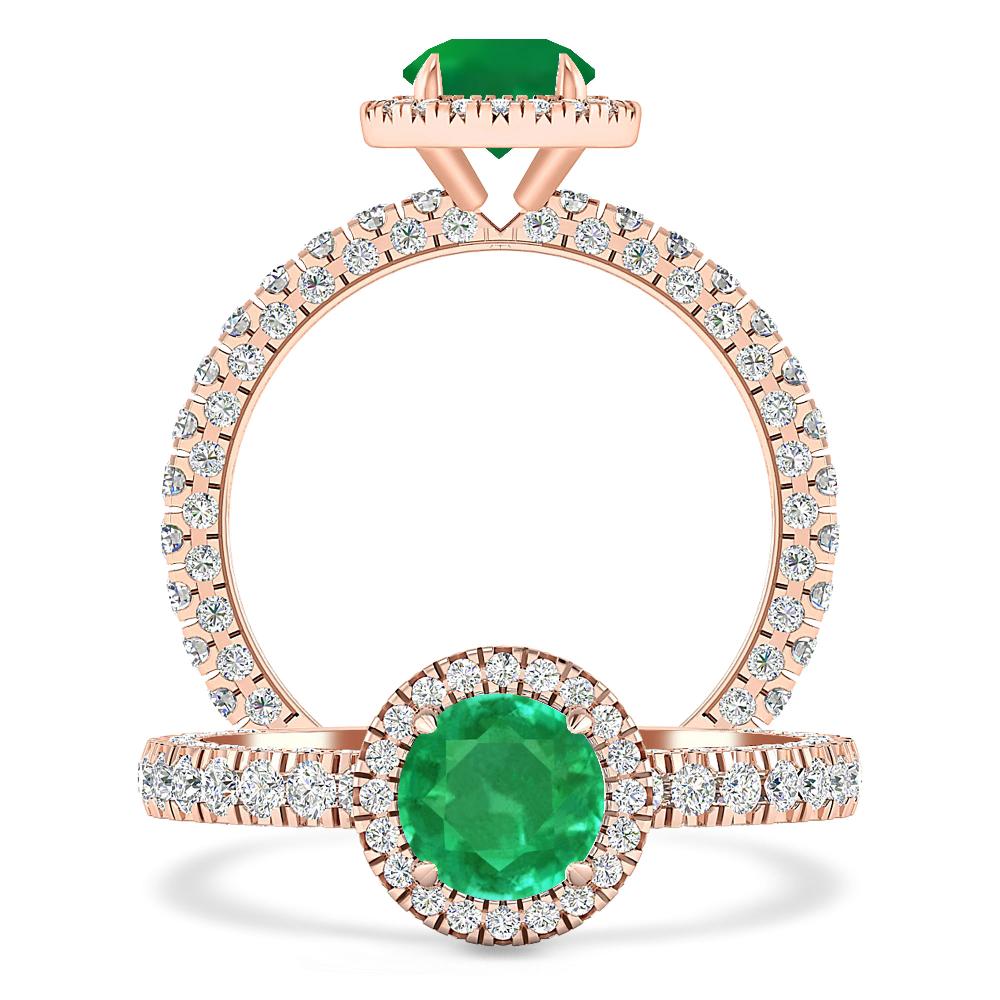 Rose Gold - Emerald