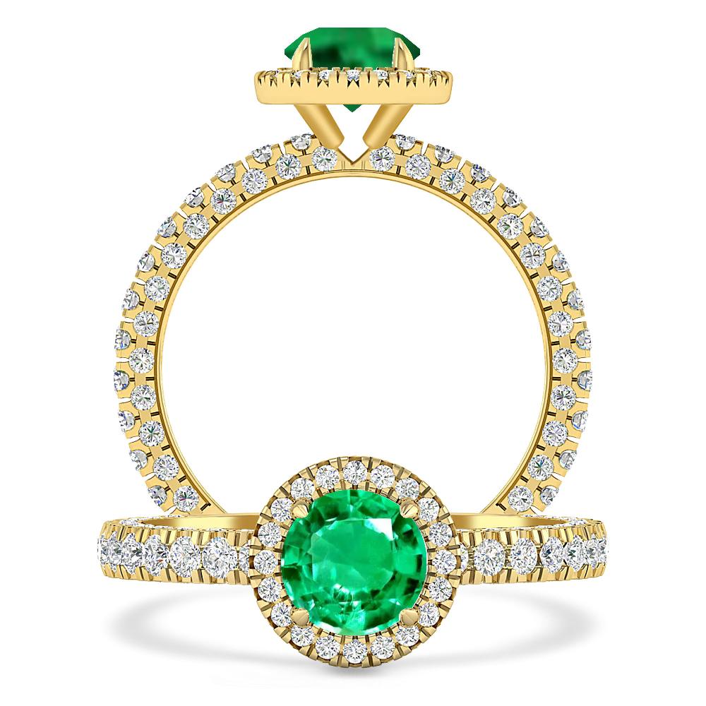 Yellow Gold - Emerald