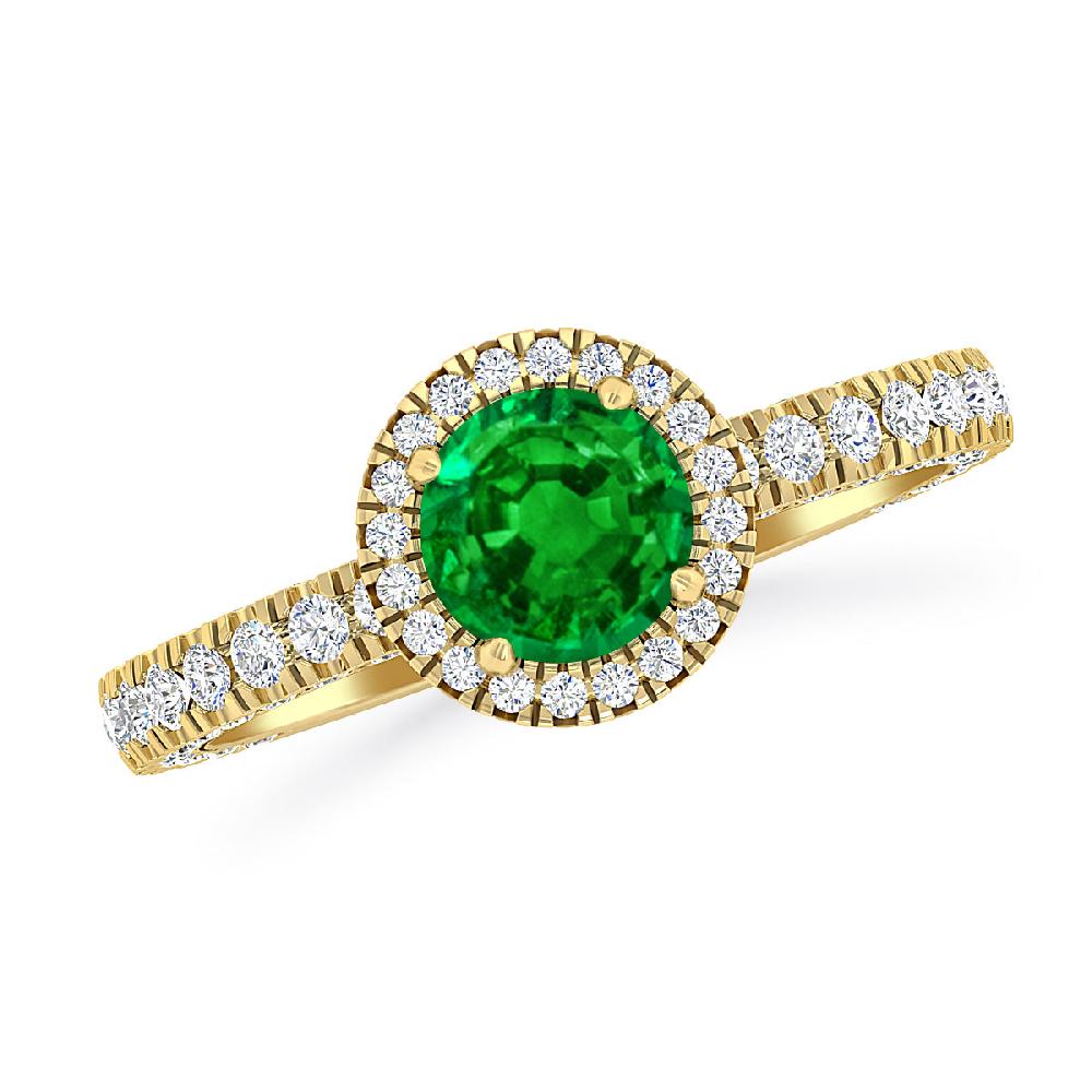 Yellow Gold - Emerald