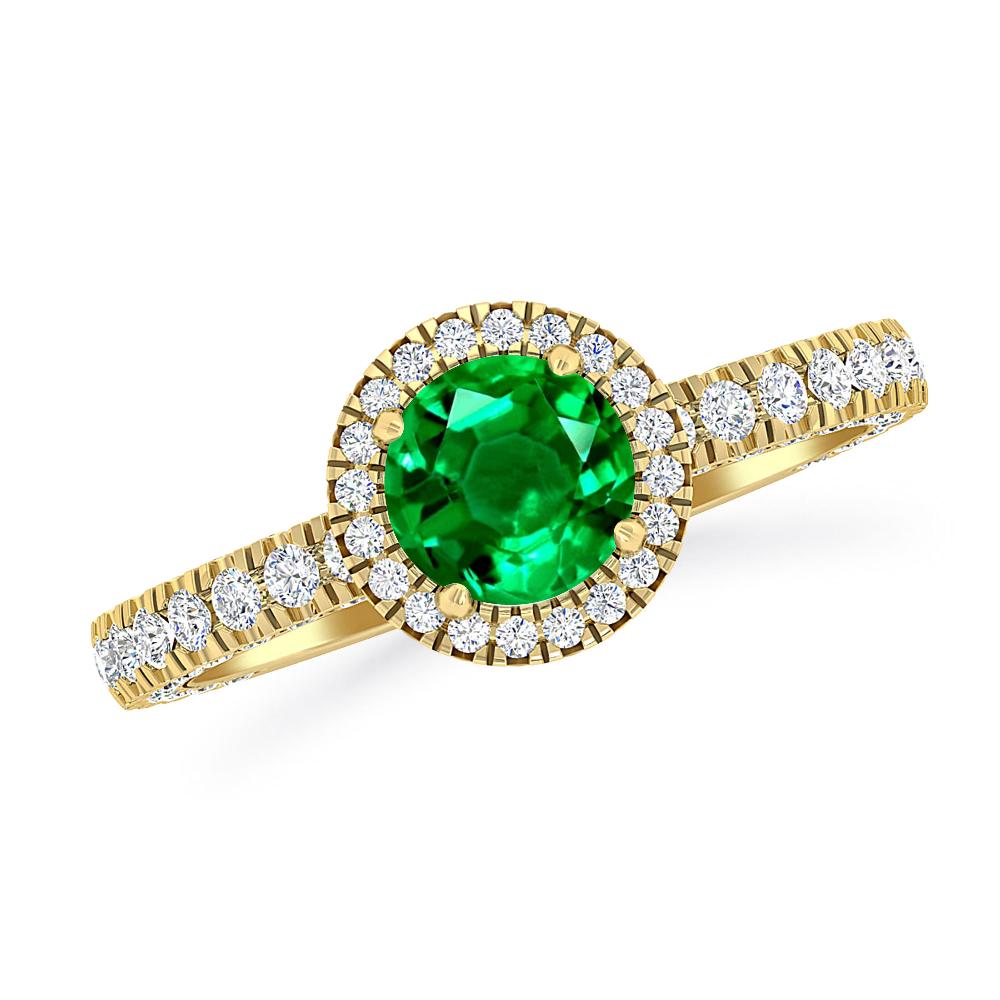 Yellow Gold - Emerald