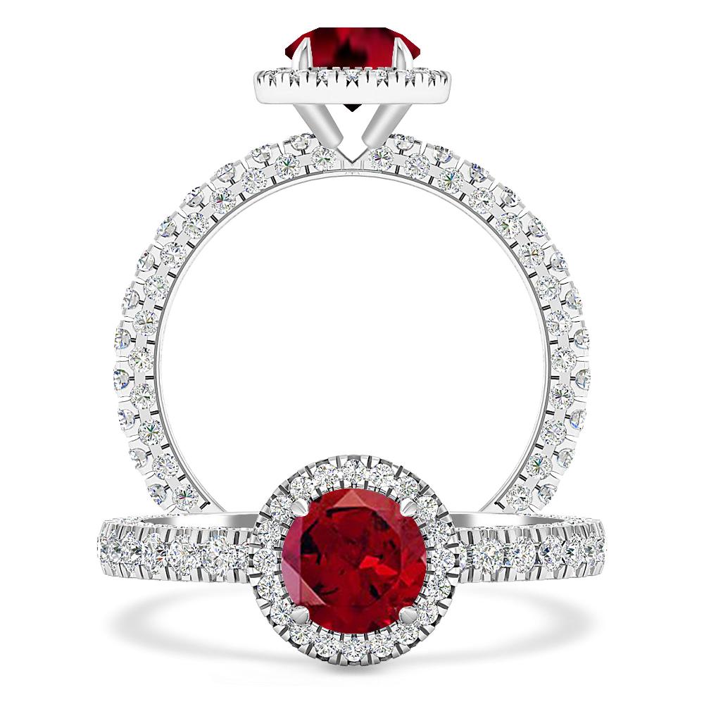 White Gold - Garnet