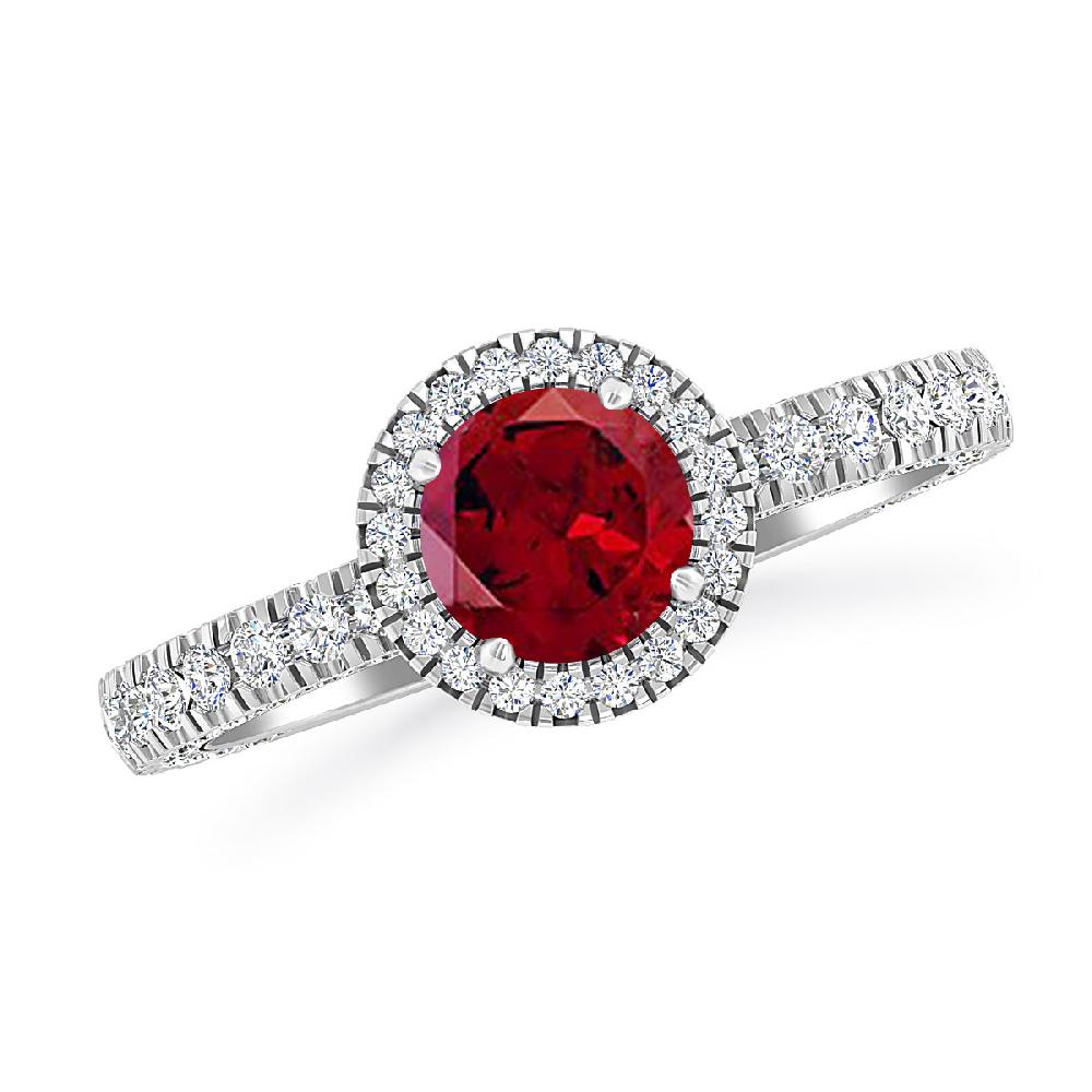 White Gold - Garnet