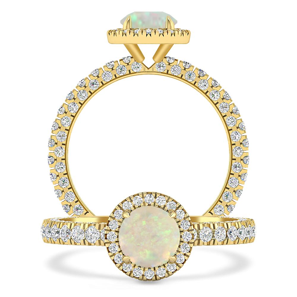 Yellow Gold - Opal