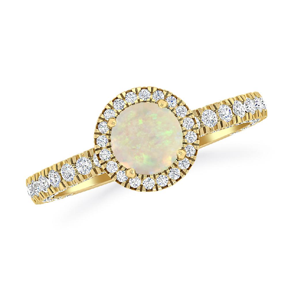 Yellow Gold - Opal