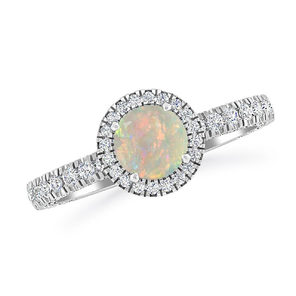 White Gold - Opal