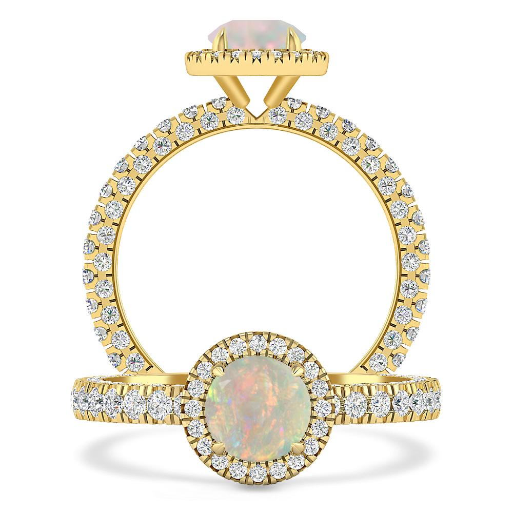 Yellow Gold - Opal