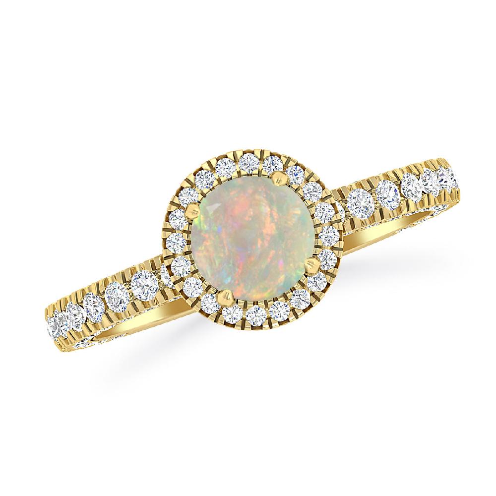 Yellow Gold - Opal