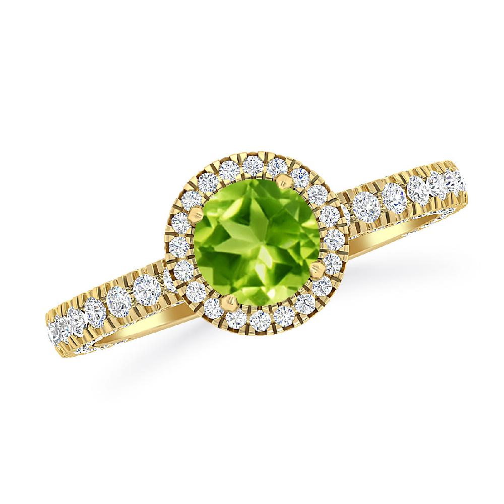 Yellow Gold - Peridot