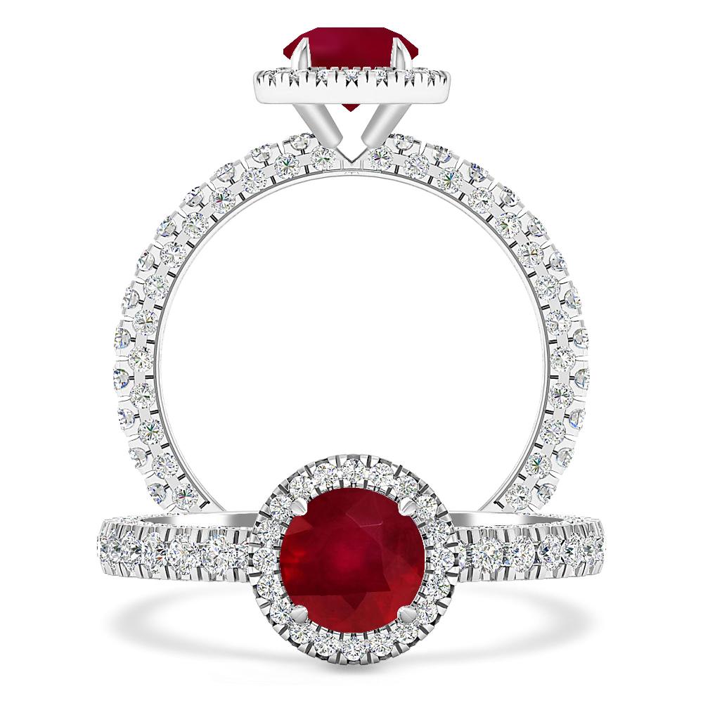 White Gold - Ruby