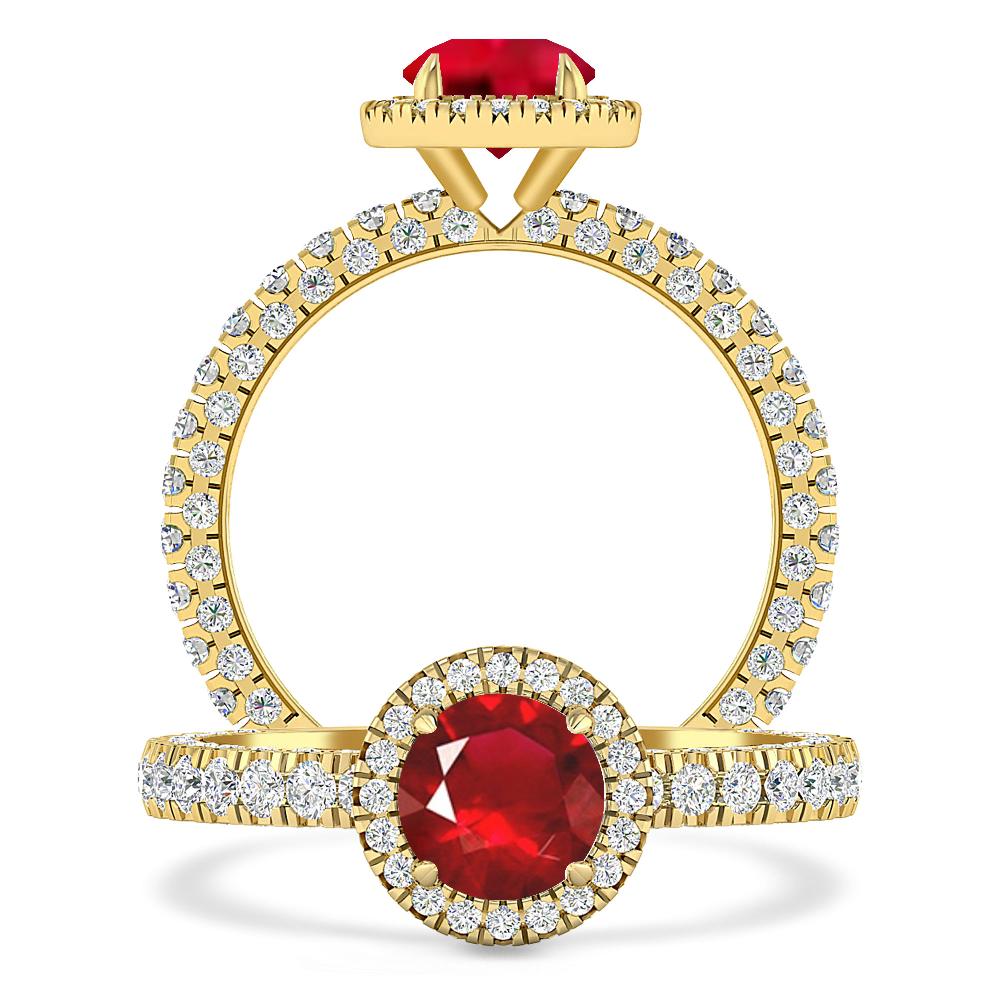 Yellow Gold - Ruby