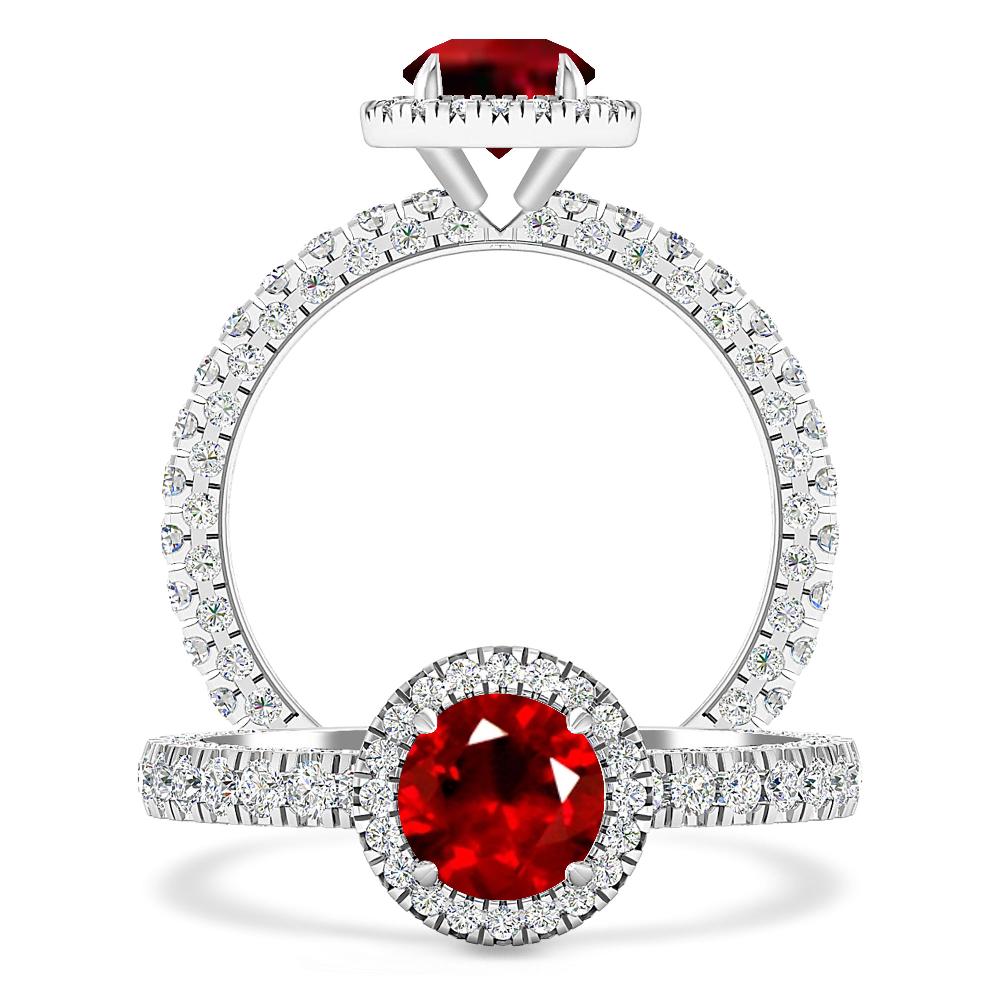 White Gold - Ruby