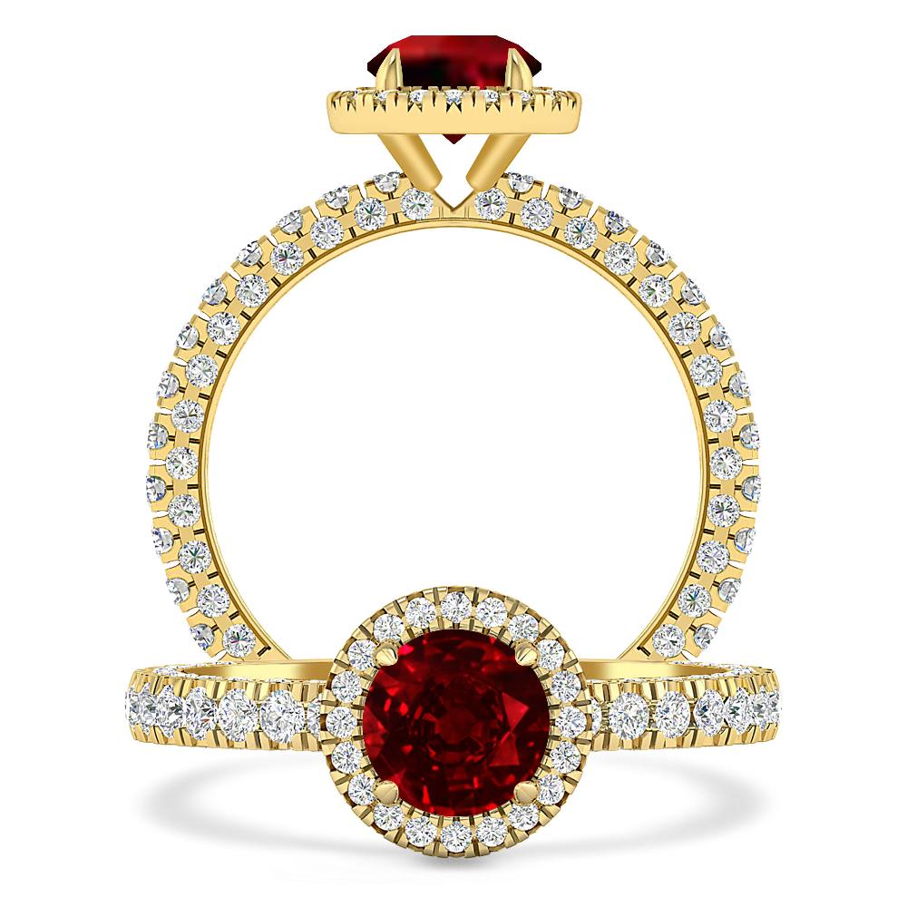 Yellow Gold - Ruby