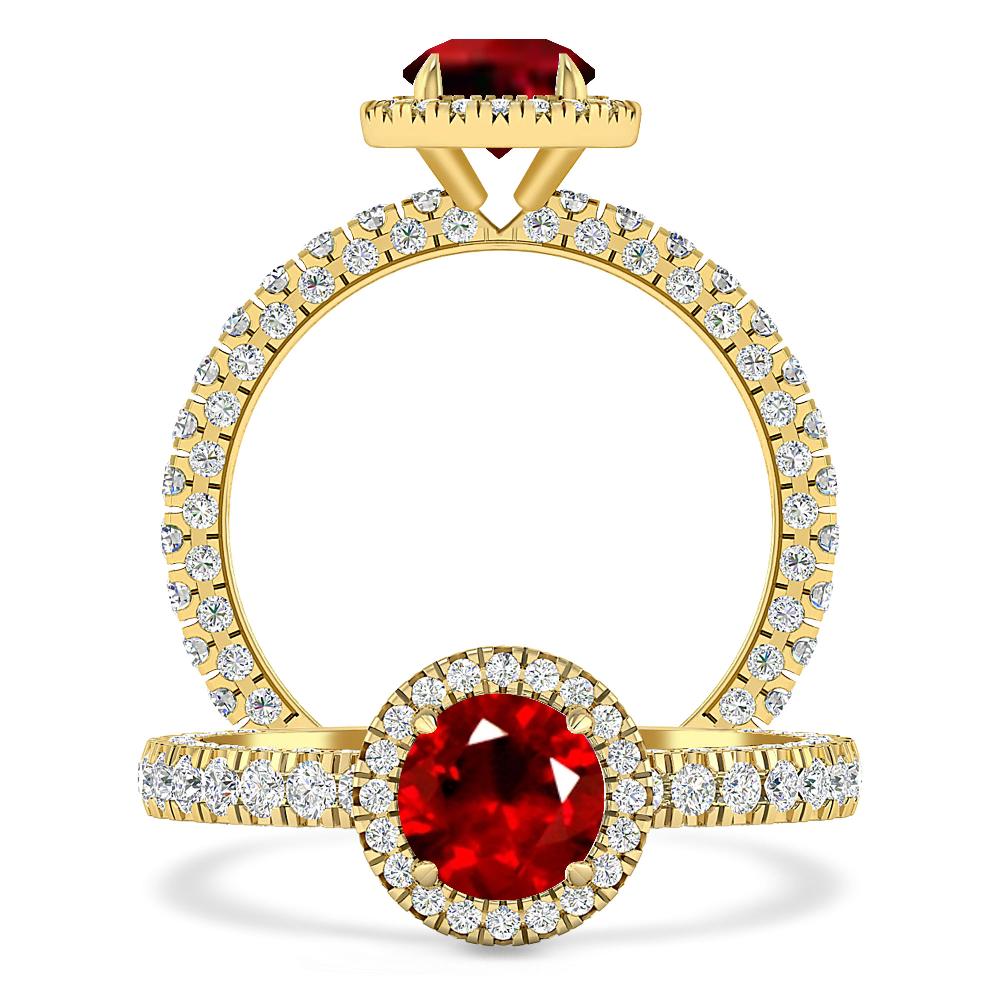 Yellow Gold - Ruby