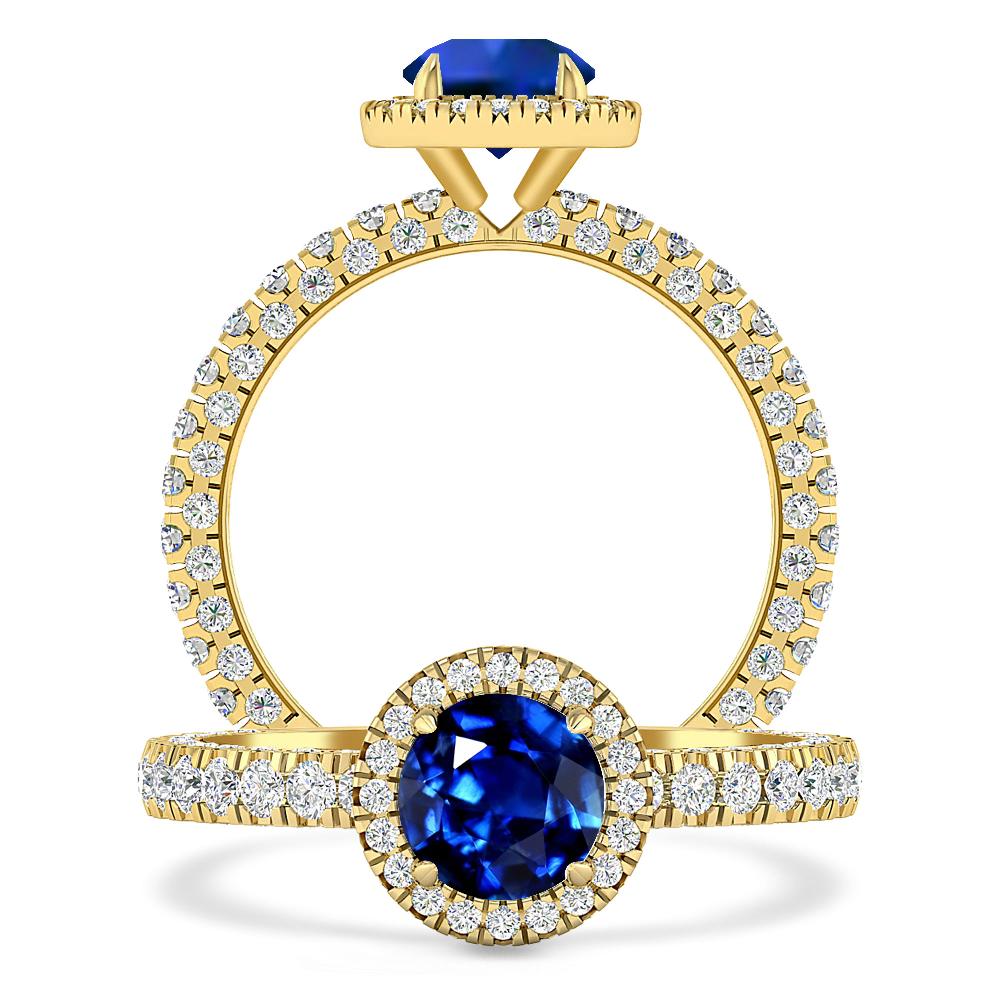 Yellow Gold - Sapphire