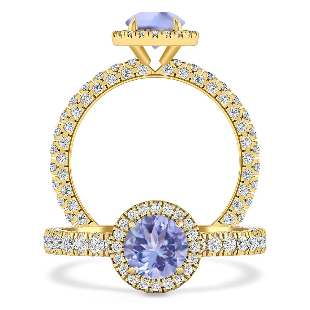 Yellow Gold - Tanzanite