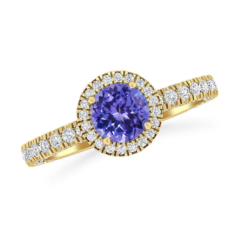 Yellow Gold - Tanzanite