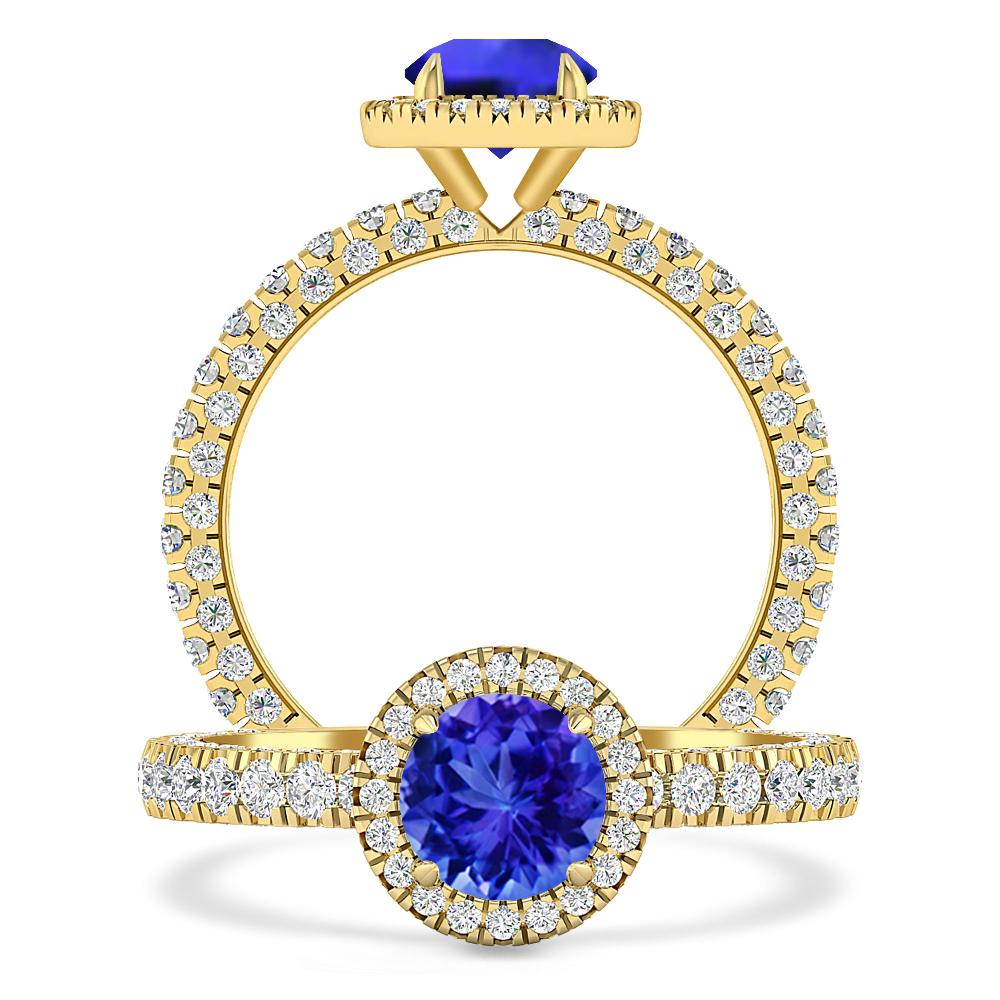 Yellow Gold - Tanzanite