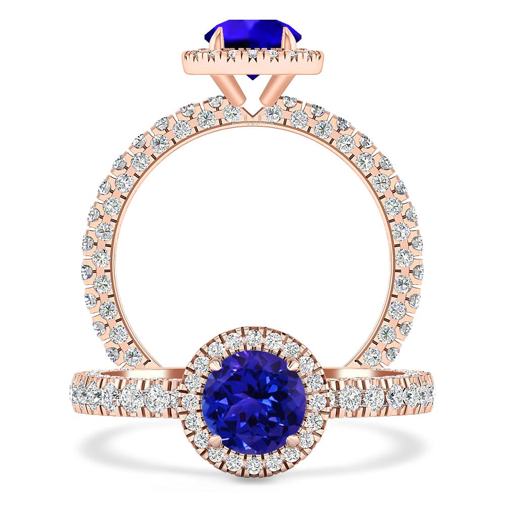 Rose Gold - Tanzanite