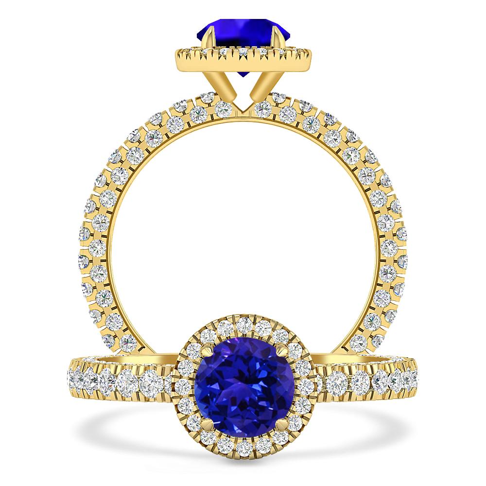 Yellow Gold - Tanzanite