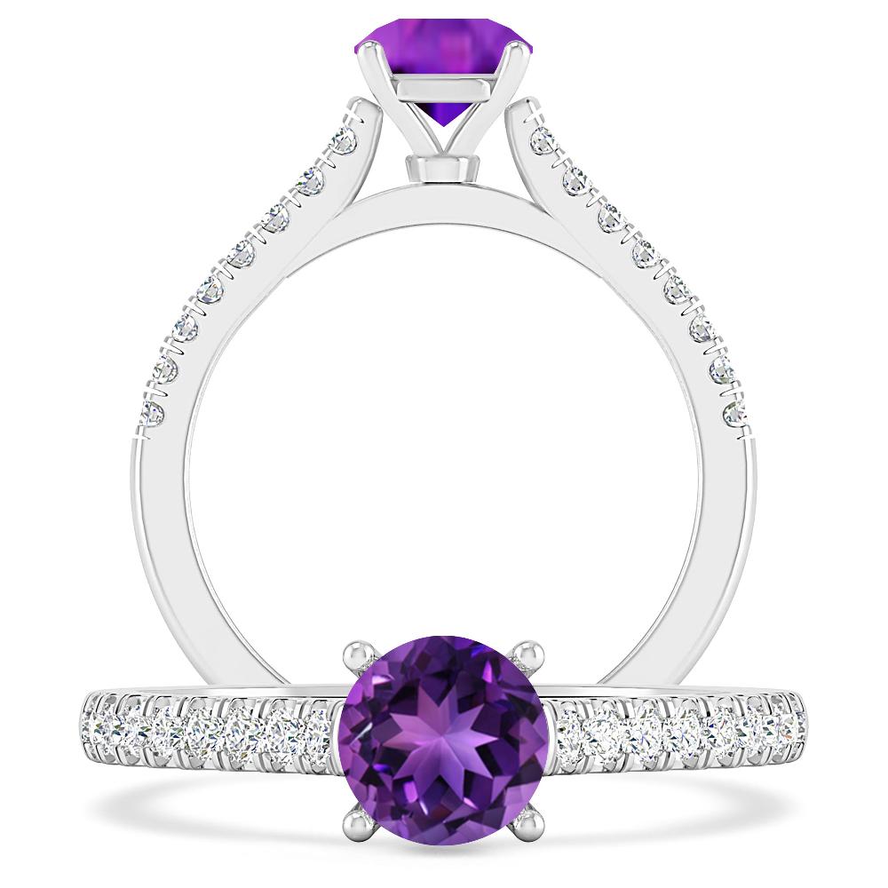 White Gold - Amethyst