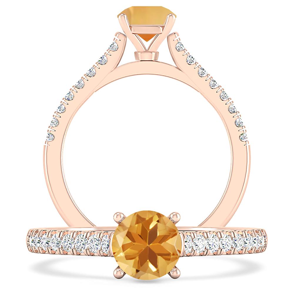 Rose Gold - Citrine