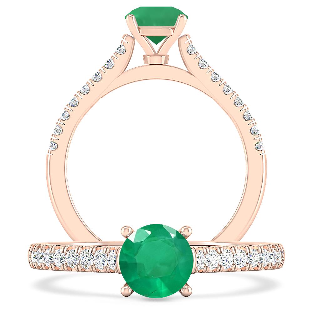 Rose Gold - Emerald