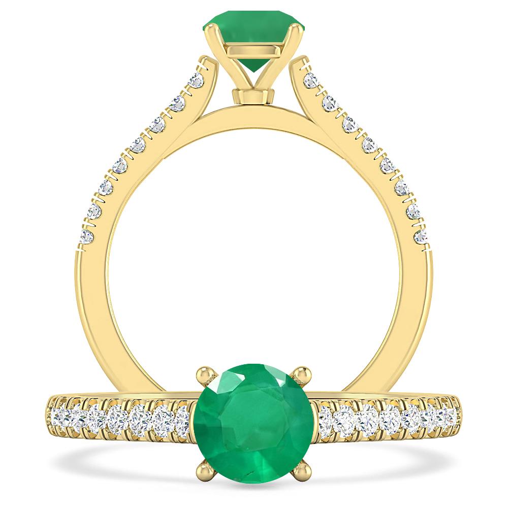 Yellow Gold - Emerald