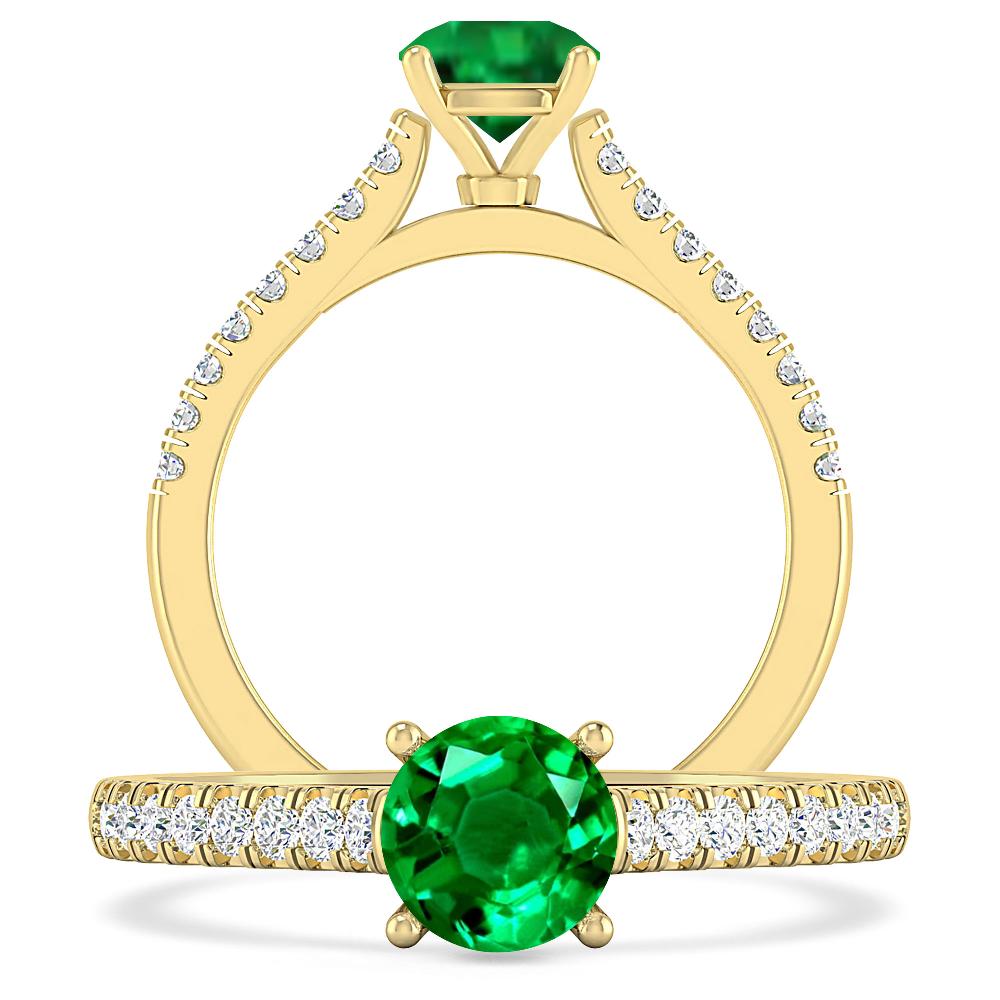 Yellow Gold - Emerald