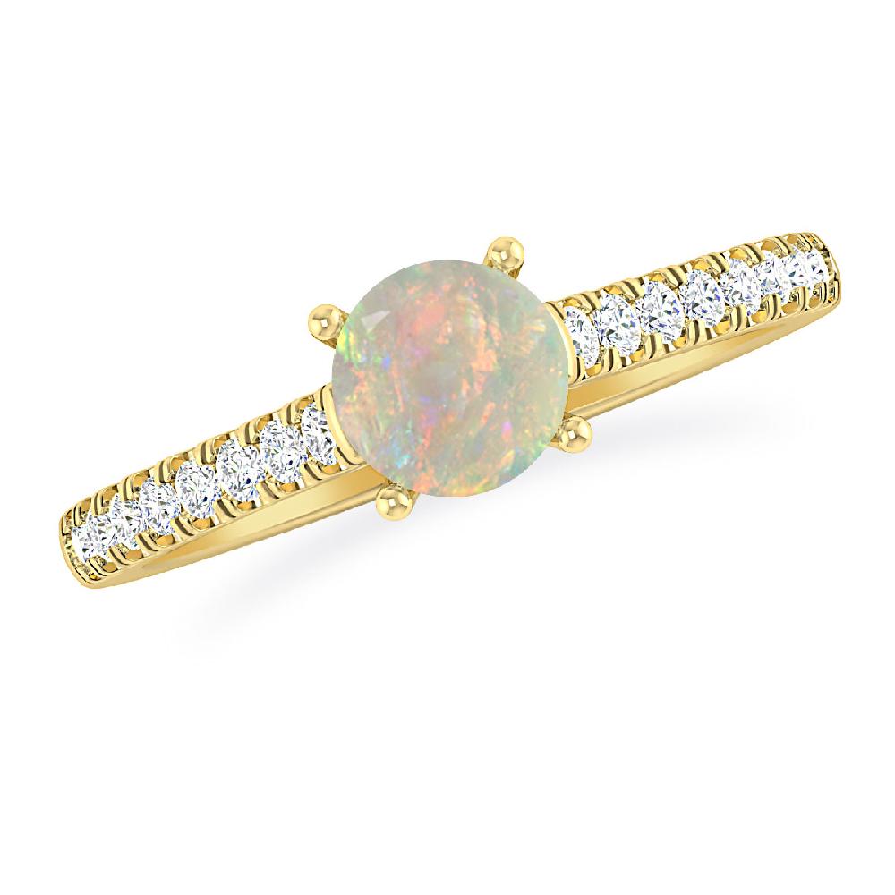 Yellow Gold - Opal