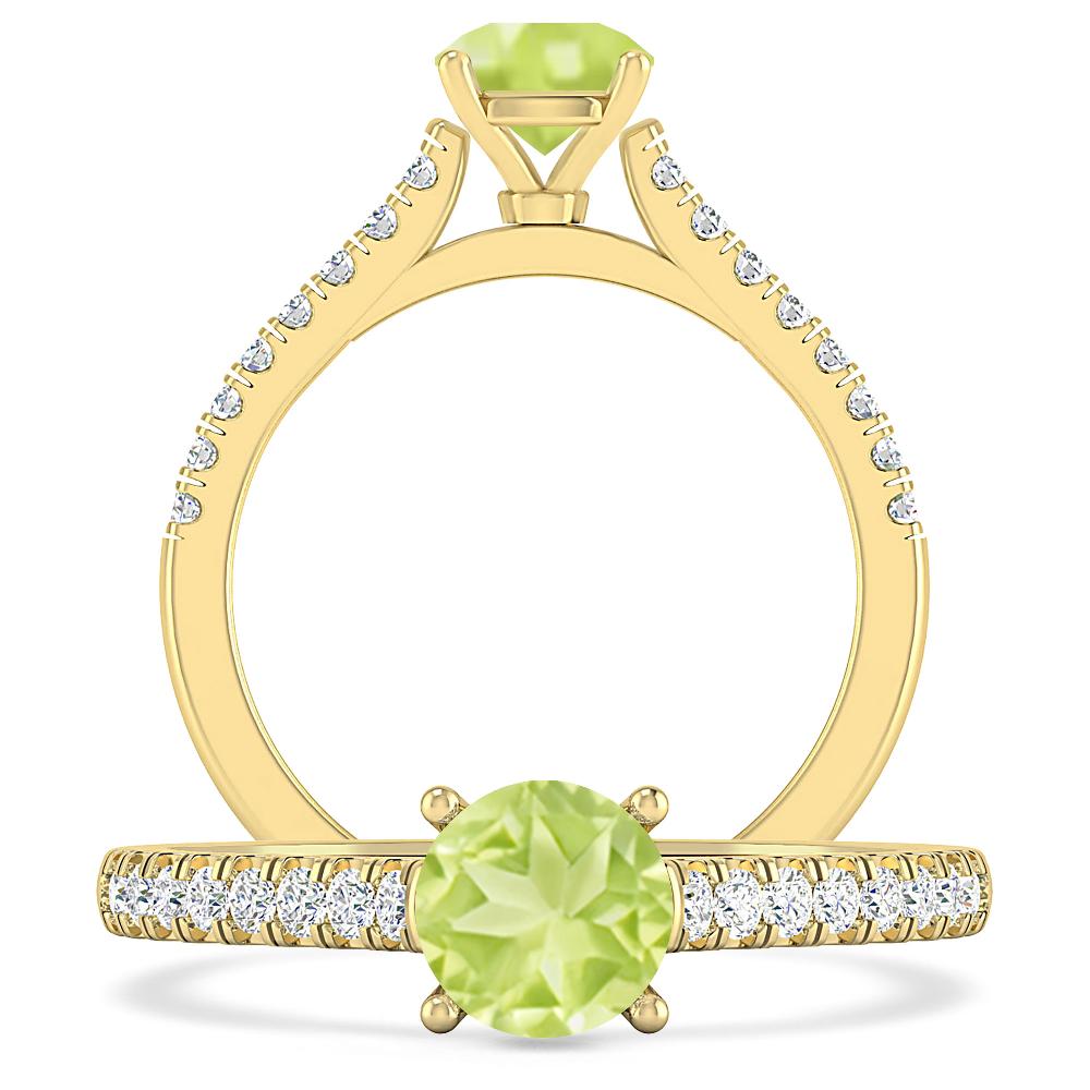 Yellow Gold - Peridot