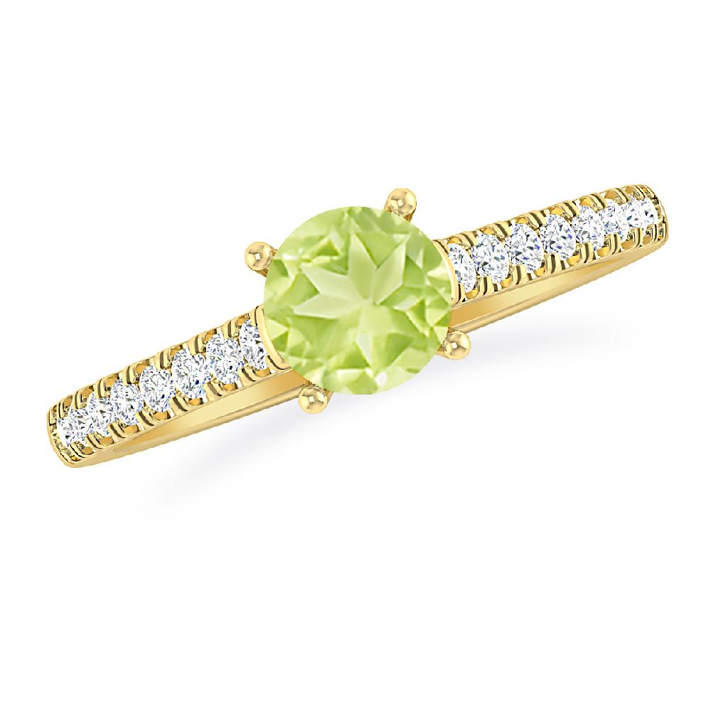 Yellow Gold - Peridot