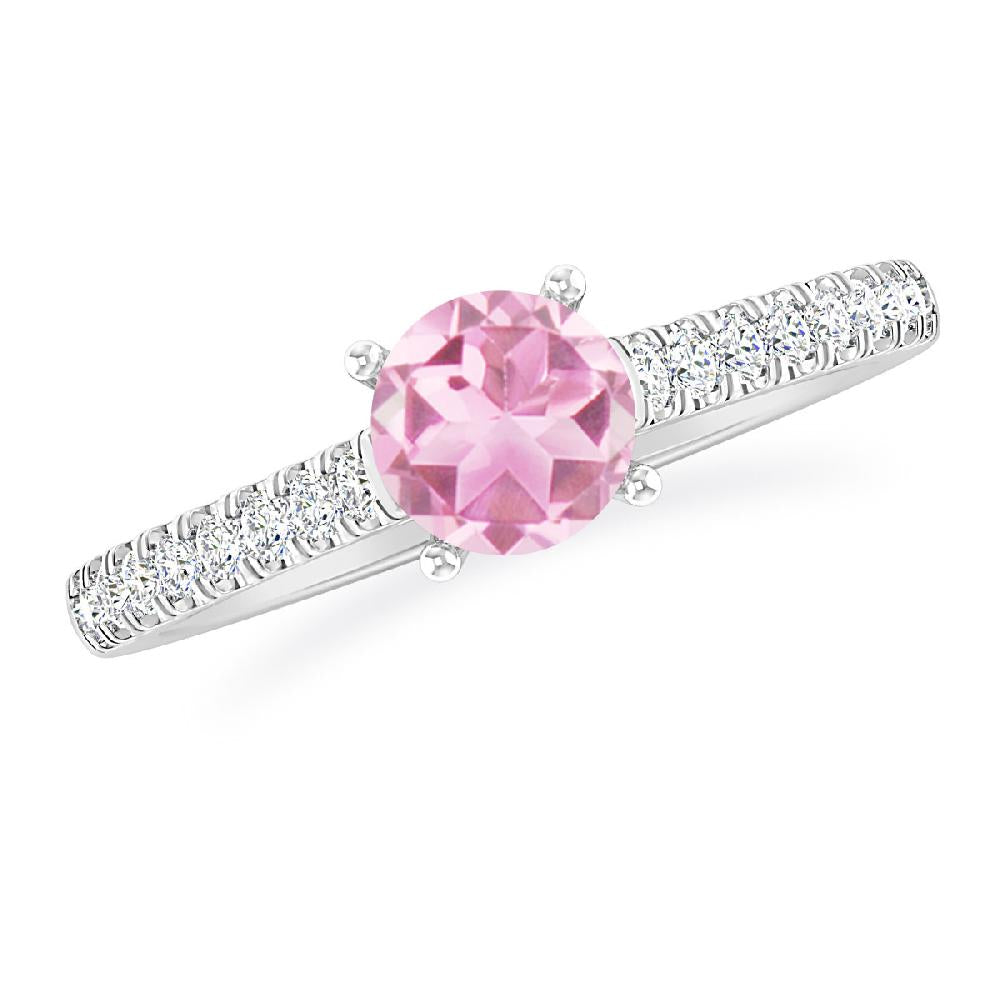 White Gold - Pink Tourmaline