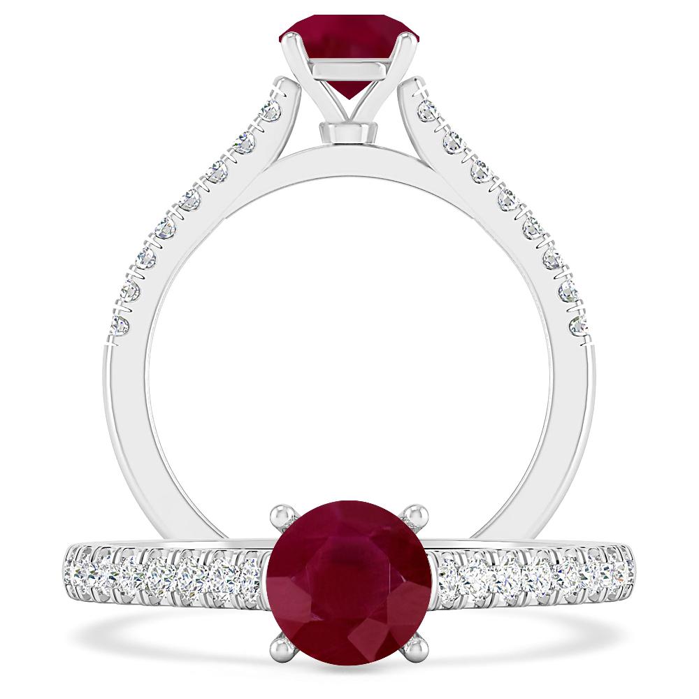 White Gold - Ruby