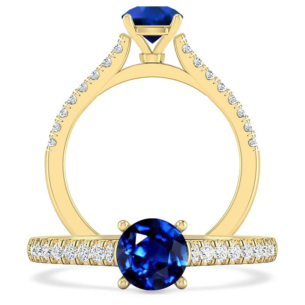 Yellow Gold - Sapphire