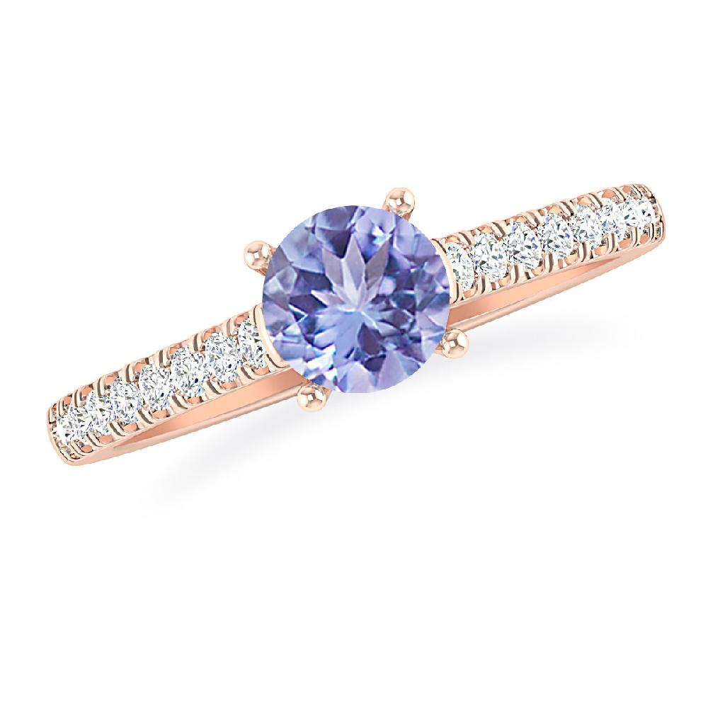 Rose Gold - Tanzanite