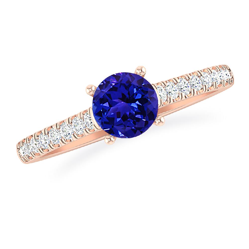 Rose Gold - Tanzanite