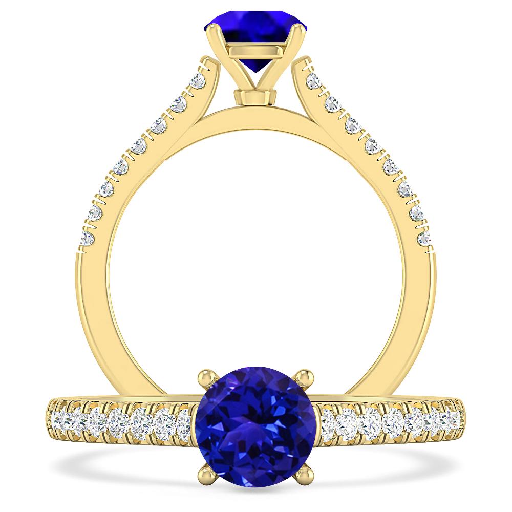 Yellow Gold - Tanzanite