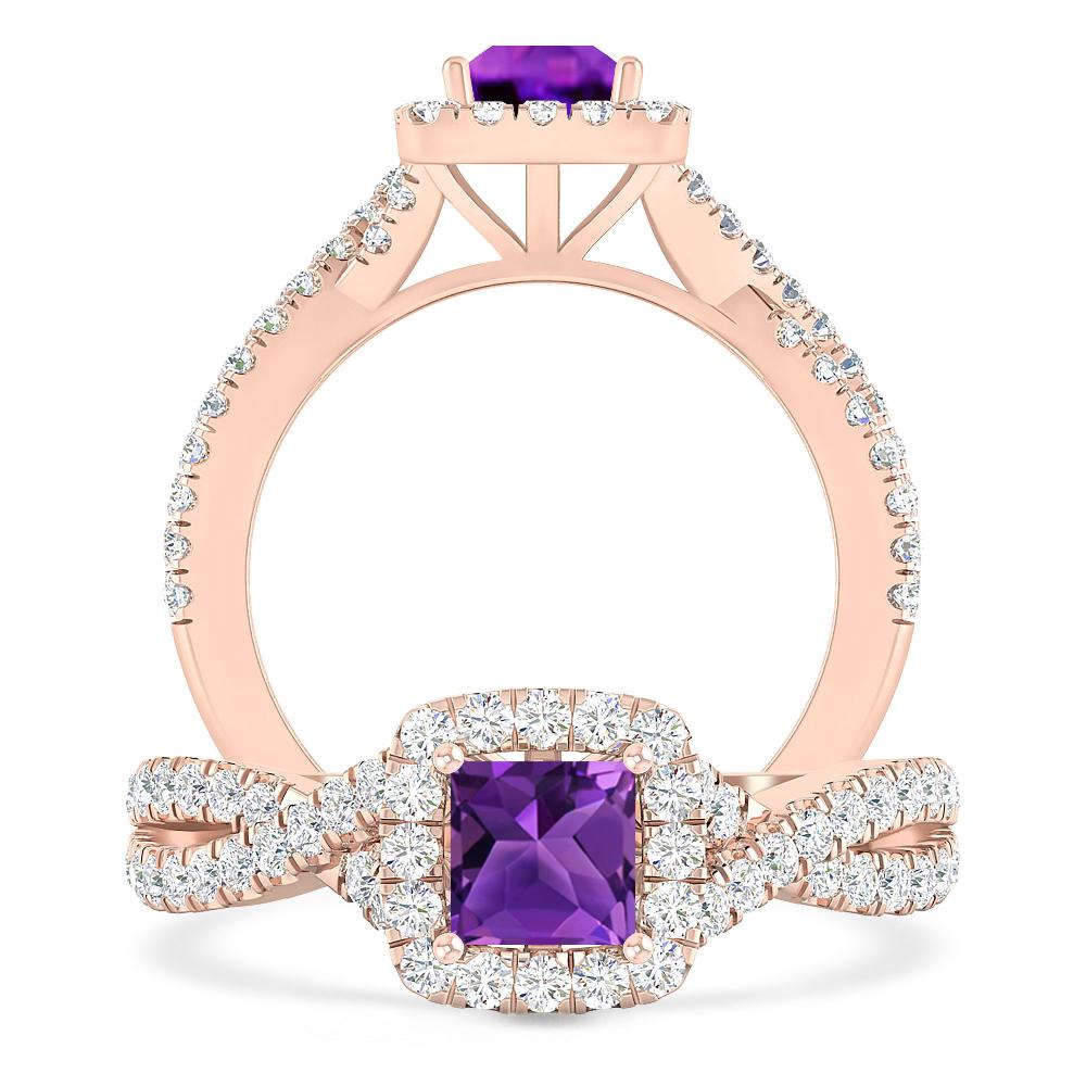 Rose Gold - Amethyst