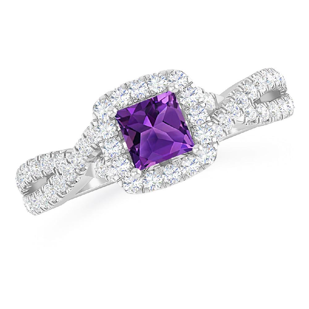 White Gold - Amethyst