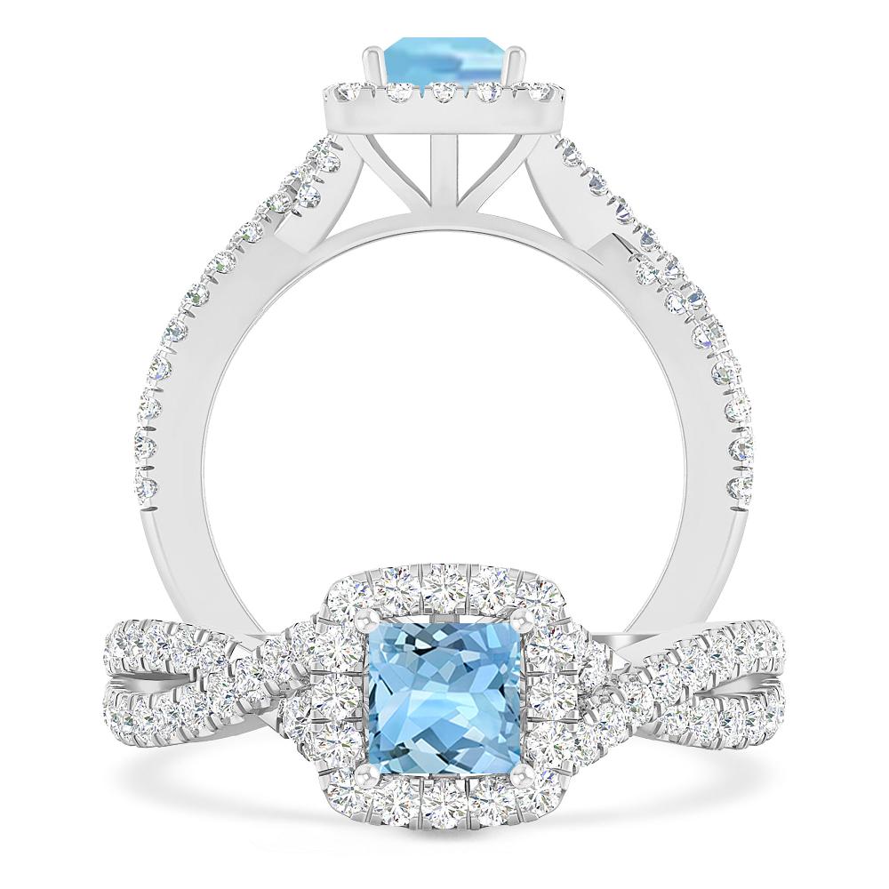 White Gold - Aquamarine